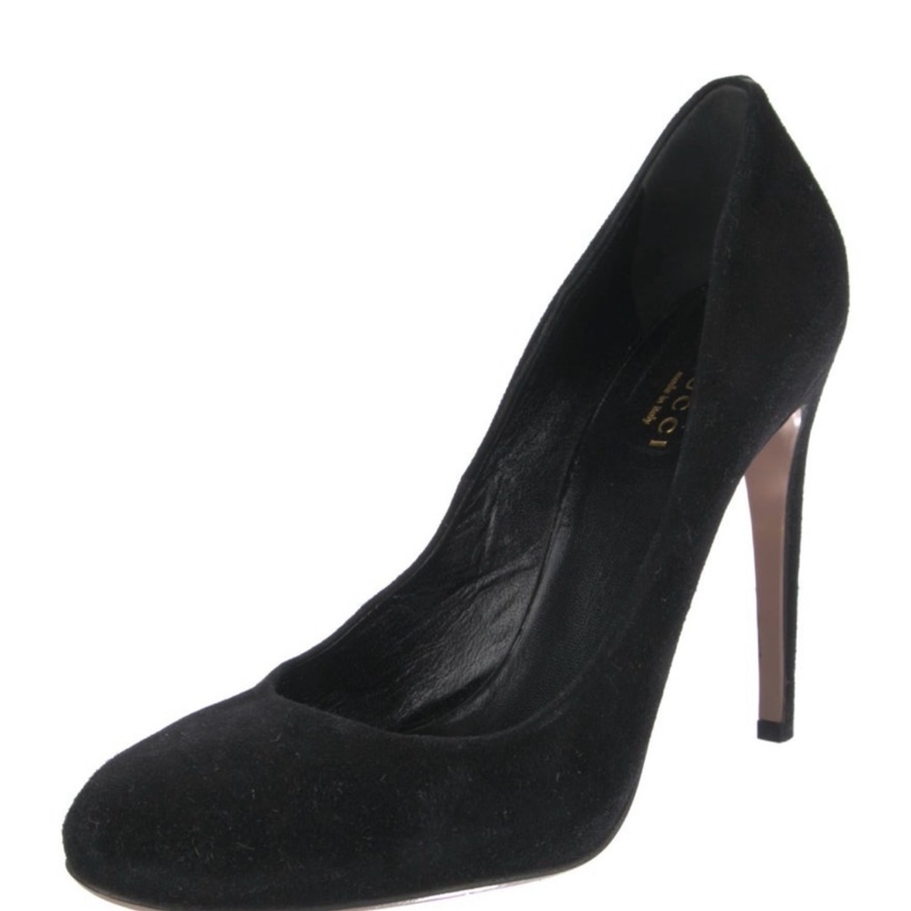Gucci Women's Classic Black Suede Heels